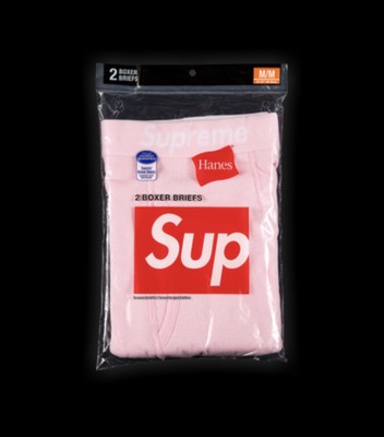 Supreme x Hanes Boxer Briefs (2 pack) - Pink | eBay