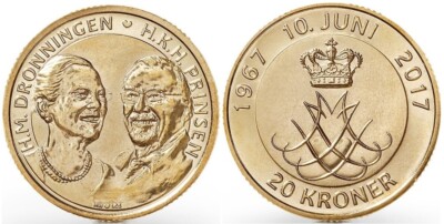 DENMARK 20 Kroner 2017 Commemorative KM 966 UNCIRCULATED
