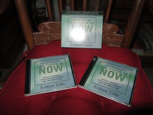 Practicing the Power of Now~ by Eckhart Tolle w/meditations~ AUDIOBOOK CD~