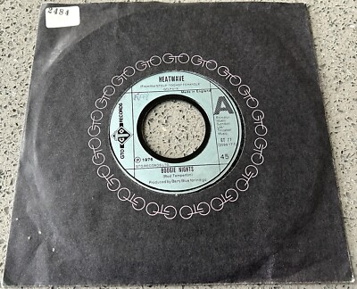 Heatwave   Boogie Nights - 1976 UK Vinyl 7'' Single 45 RPM - GTO Records GT 77