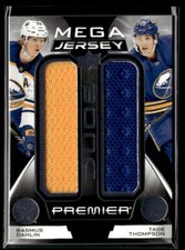 2022-23 Upper Deck Premier Mega Jersey Duos Tage Thompson/Rasmus Dahlin #PM2-TD