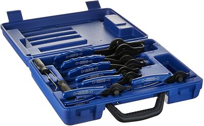 CAL-HAWK PROFESSIONAL 11pc Sure Grip Heavy SNAP RING PLIERS Set w/ Carry Case