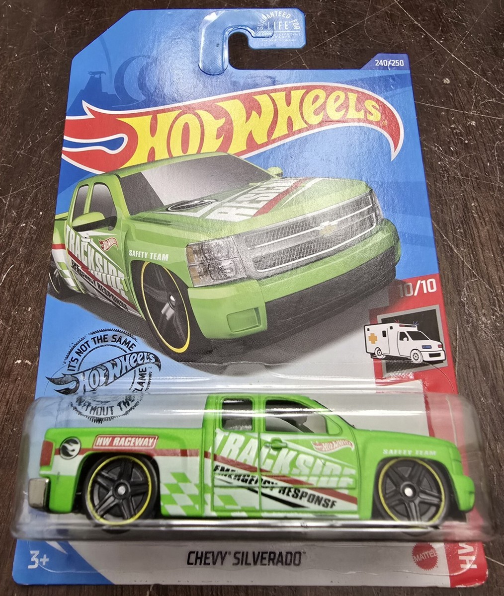 Hot Wheels 2020 Treasure Hunt Chevy Silverado Green HW Rescue #10