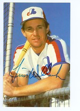 Tim Wallach Signed Montreal Expos Color Postcard 3.5x5 Autograph SGC COA