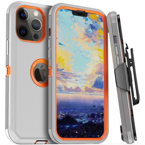 For iPhone 13 Pro 13 Mini 13 Pro Max Shockproof Defender Case Cover+Belt Clip - Picture 59 of 71