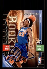 Signed Basketball Card Auto Jordan Hill 2009-10 Panini Adrenalyn XL Knicks