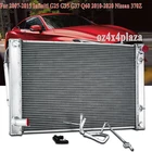 Radiator+Condenser Combo For 2007-15 Infiniti G25 G35 G37 Q60 10-20 Nissan 370Z
