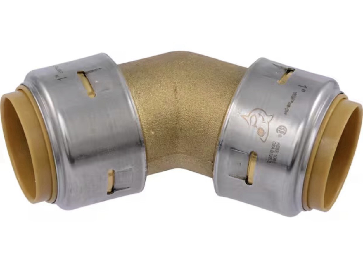 SharkBite MAX UR660A, 1-in. 45-Degree Push-to-Connect Elbow Fitting