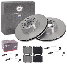 ABS BREMSSCHEIBEN + BELÄGE VORNE passend für MERCEDES S-KLASSE W126 + C126 Coupe