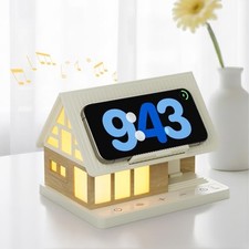 Bedside Lamp with Wireless Charging Station, White Noise Sound Machine 7 Sleep