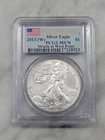 2013-(W) American Silver Eagle PCGS MS70 First Strike Flag Label