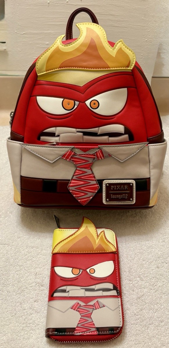 Loungefly Inside Out Exclusive Anger Cosplay Light Up Glow Mini Backpack NWT Loungefly Disney Pixar Inside Out Exclusive Anger Cosplay  main image 4
