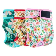 Leekalos Reusable Washable Dog Diapers Female 3 Pack - Highly Absorbent Doggie