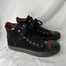 Inkkas Suede High Top Aztec Sneakers Womens Size 7 Black Multi