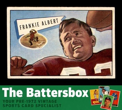 1952 Bowman Small #5 Frankie Albert   VG X3735598