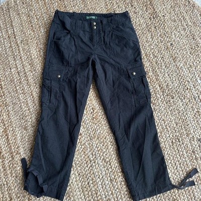 Ralph Lauren black workwear gorpcore granola cargo pants 100% cotton