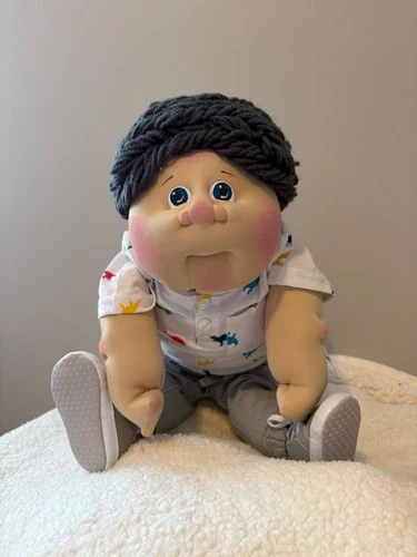 soft sculpture cabbage patch kid boy 22 in free shipping!