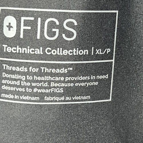 Pantalones de yoga FIGS Yola para mujer XL Petite negros exfoliantes ropa de trabajo médica - Imagen 12 de 17