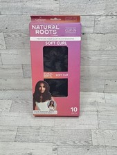 Curlkalon Soft Curl 10" Clip-in Natural Black Hair Extensions - 9ct