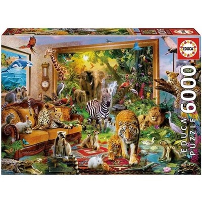 EDUCA Puzzle 6000 Teile ** Motiv: Beim Betreten des Zimmers