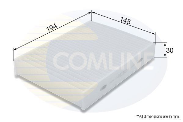 Cabin Air Filter Fits Citroën C1 Peugeot 108 Toyota Aygo COMLINE EKF404