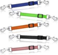 Saintrygo 5 Pcs Safety Dog Collar Clips Prong Backup Bright Color 