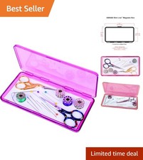 Lightweight Portable Magnetic Craft Organizer Box - 7.38" for Easy Travel