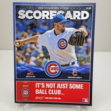 2016 Chicago Cubs Official Scorecard vs. Cardinals 6/20/16 Jon Lackey