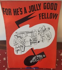 For He's a Jolly Good Fellow Arr. Nick Manoloff 1936 Calumet Sheet Music V1164