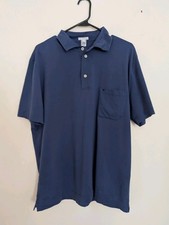 Polo da golf Ballantyne in cotone blu taglia grande