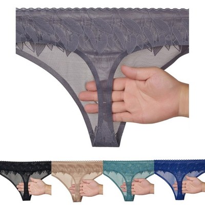 Männlicher nahtloser G-String niedriger Bund Spitze T-Rücken Slip Stretch Taille Unterwäsche