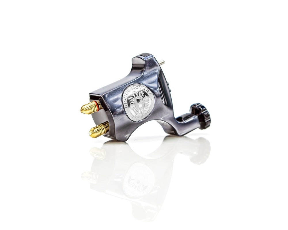 Bishop V6 Rotary Tattoo Machine Gun 4.2mm RCA Gunmetal Pro Liner