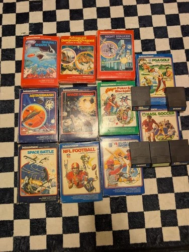 16 Intellivision  Games Lot UNTESTED, vintage