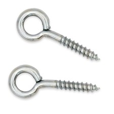 10 Eye Screw Eye Bails for Mini Bottle Corks Crafts 10mm 25" 10 PACK