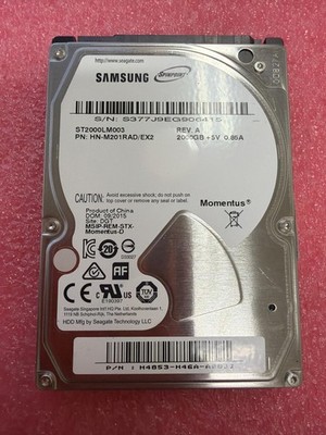 SEAGATE SAMSUNG ST2000LM003 HN-M201RAD 2TB SATA HDD