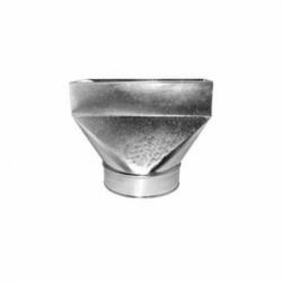 SOUTHWARK 27R6146 Straight Boot 6'' OD Steel 30ga Hot Dipped Galvanized