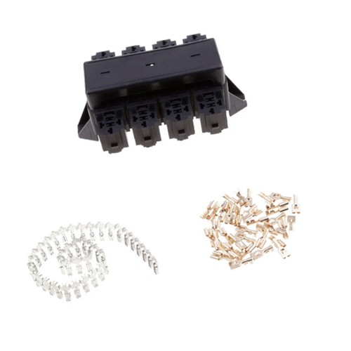 20 Slots Blade Fuse Holder 8 Way Relay Box for Car Bus Yachts Marine Relay Box - Picture 5 of 6