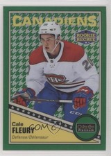 2019-20 O-Pee-Chee Platinum Retro Rookie Green Houndstooth 2/15 Cale Fleury ou1