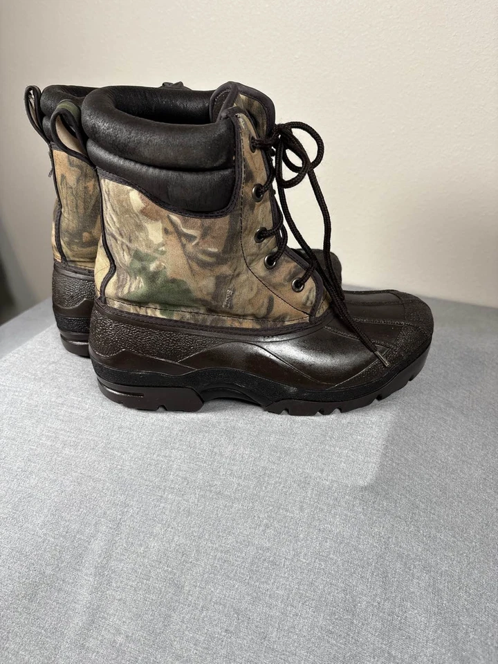Crater Ridge Mens Camo Duck Boots Insulated Waterproof Hunting Rain Snow SZ 9 - Image 4 of 4