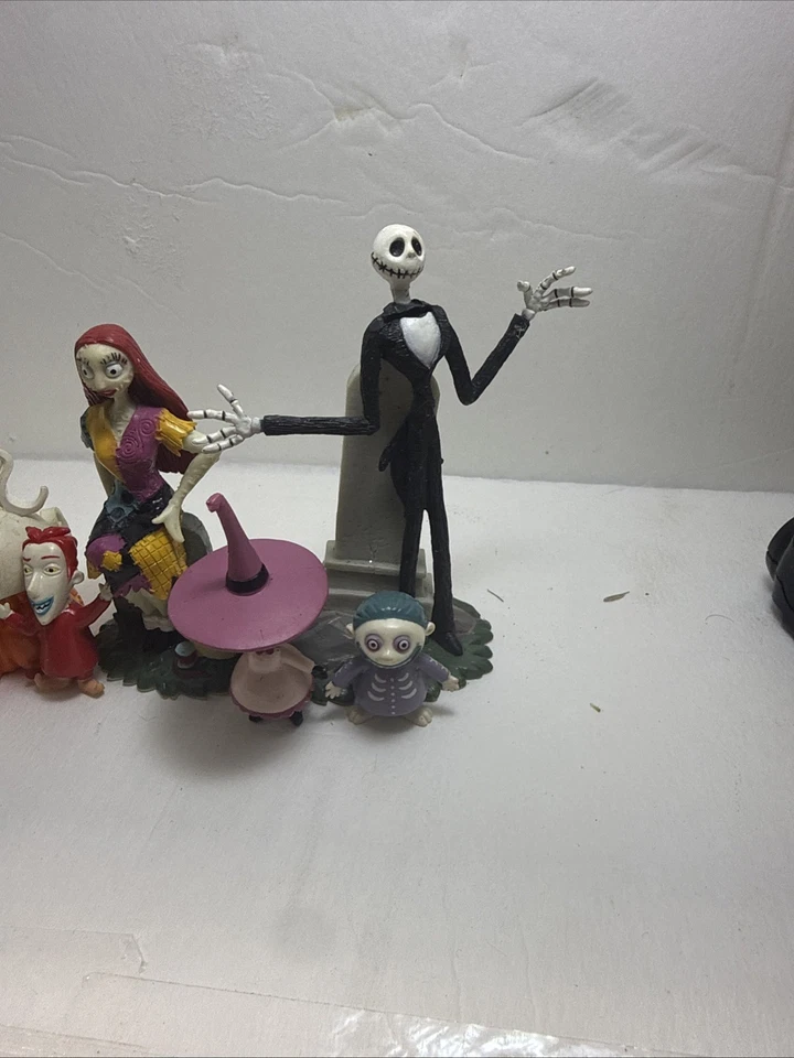 圣诞夜惊魂 PVC 公仔蛋糕装饰杰克、莎莉和零! — 第 2/4 张图片