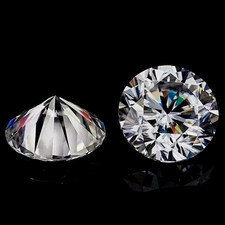 4 Ct Round Cut Loose Lab Grown CVD Diamond Natural D Color VVS1 Certified Pair