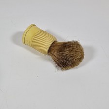 Vintage Ever-Ready D21 Pure Badger Shaving Brush Set-in-Rubber Made in USA Cream