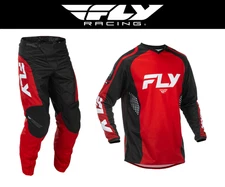 2026 MX26 Fly Racing F-16 Gear Set - Jersey & Pants - Red Black White
