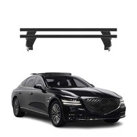 Menabo DachträGer GrundtäGer FüR Genesis G80 2017-2026 50Kg Alu Schwarz 2 Tlg