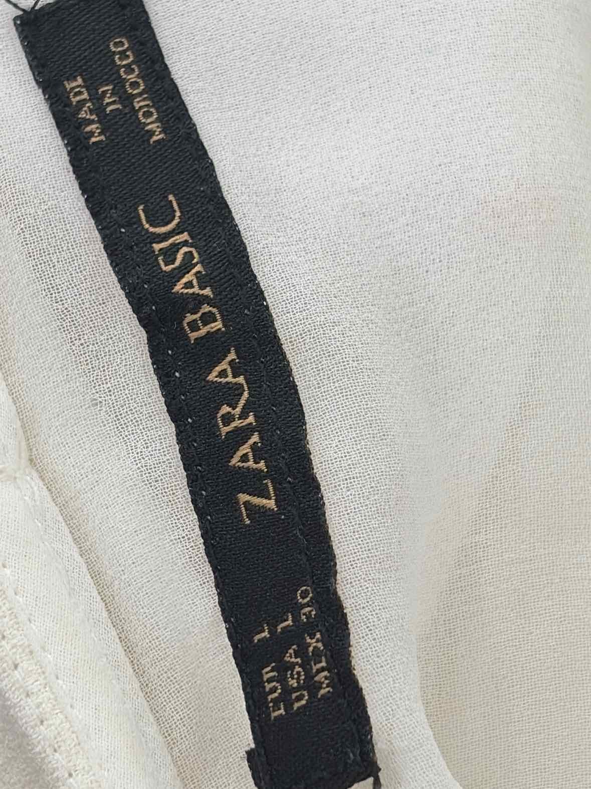 Pre-Owned Zara Basic White Size Large Shift Knee … - image 3