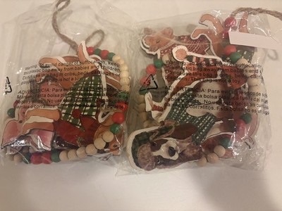 Set of 2 The Pioneer Woman Wooden Beaded Farm Animal Garland