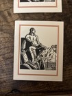 8pc Rockwell Kent Bookplate Lot - The Reader & Voyaging - Antioch Style — photo 3