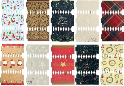 SK INFINITY Christmas Crackers Make & Fill Your Own With Hats & Jokes Pack 6 Craft Kit New