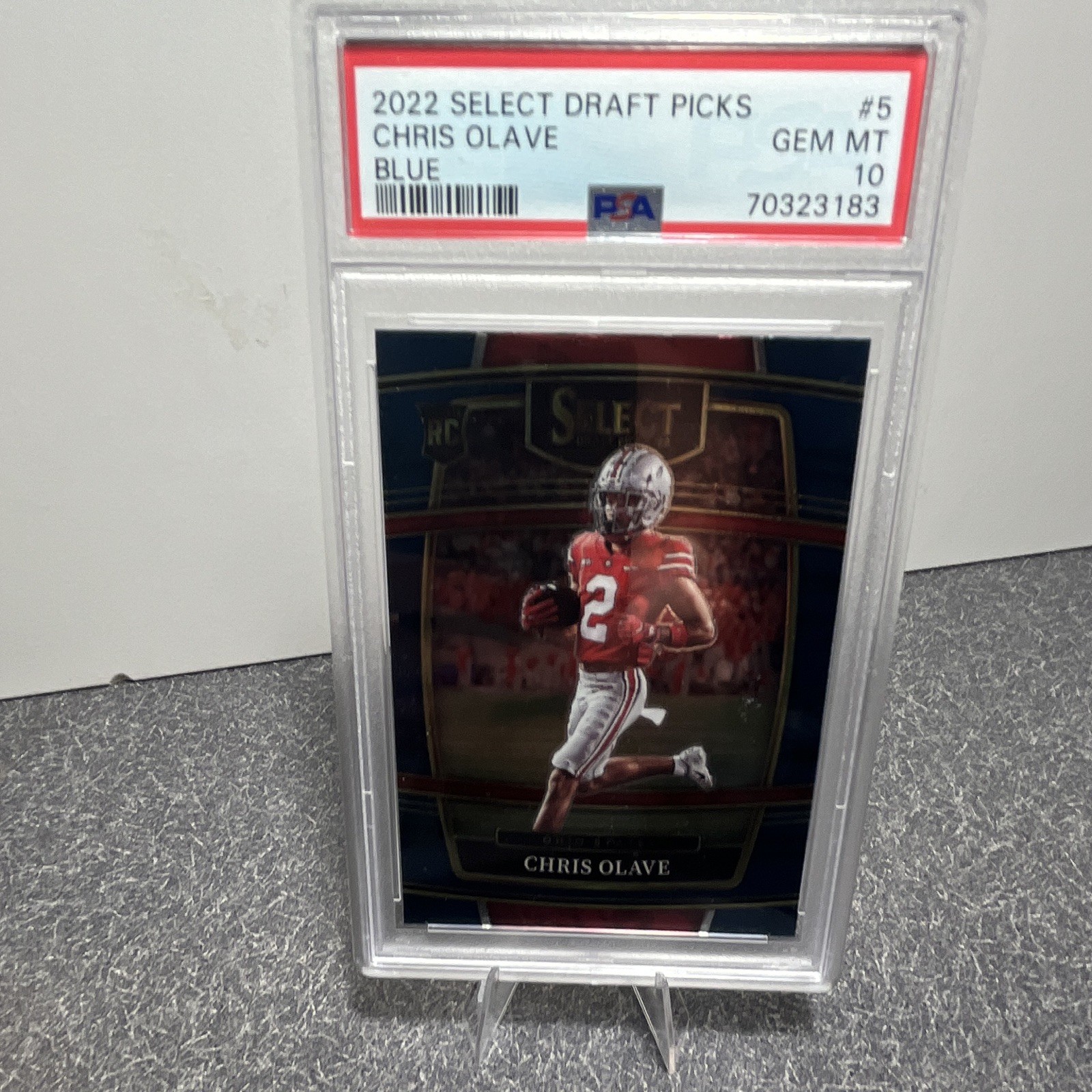 Chris Olave Panini Select Draft Picks #5 Blue