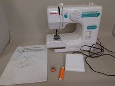 Janome DMX100 Petite Compact Sewing Machine Boxed Foot Pedal Manual Working